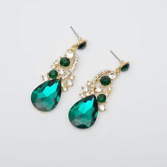 Neiman Marcus CSY Luxury Austrian Crystal Necklace Earrings Rhinestone Jewelry - Picture 4 of 7